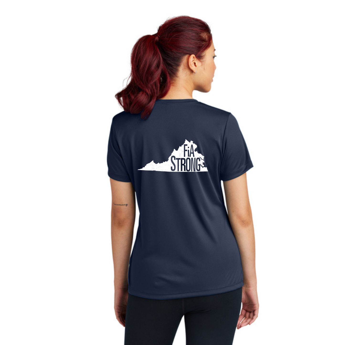 Virginia Strong - Sport Tek V-Neck Short Sleeve Performance Tee