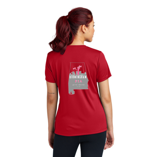 Birmingham, AL - Sport Tek V-Neck Short Sleeve Performance Tee