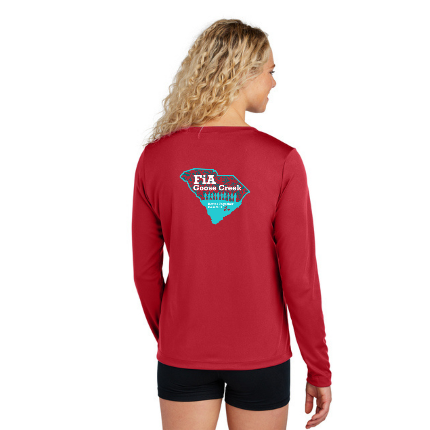 Goose Creek, SC - Sport Tek Long Sleeve Performance V-Neck Tee
