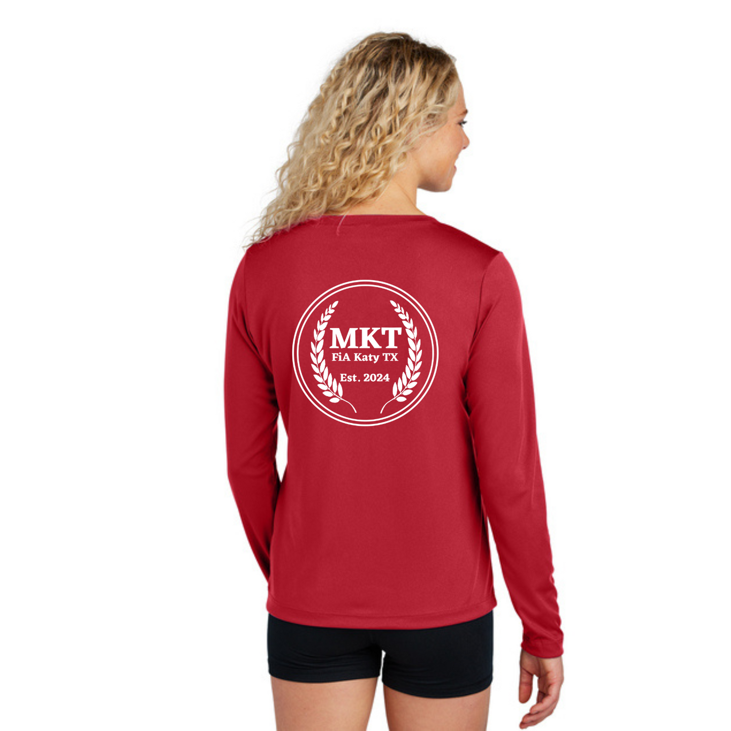 MKT, TX - Sport Tek Long Sleeve Performance V-Neck Tee