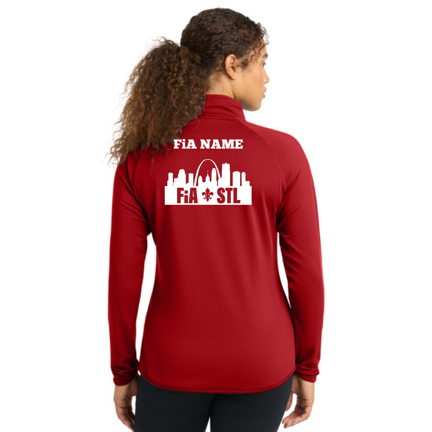 St. Louis, MO - PERSONALIZED Sport Tek Sport-Wick Stretch 1/4-Zip Pullover