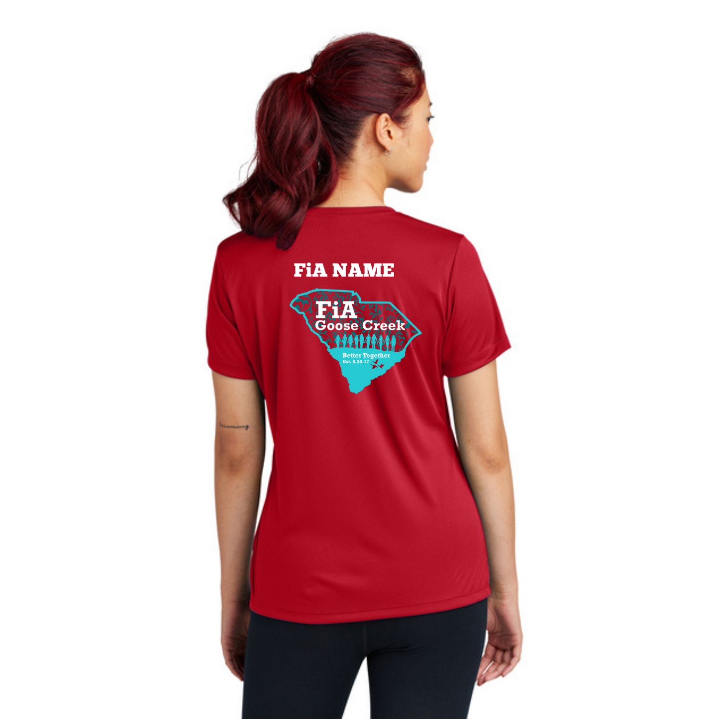 Goose Creek, SC - PERSONALIZED Sport Tek Crew Neck Short Sleeve Performance Tee