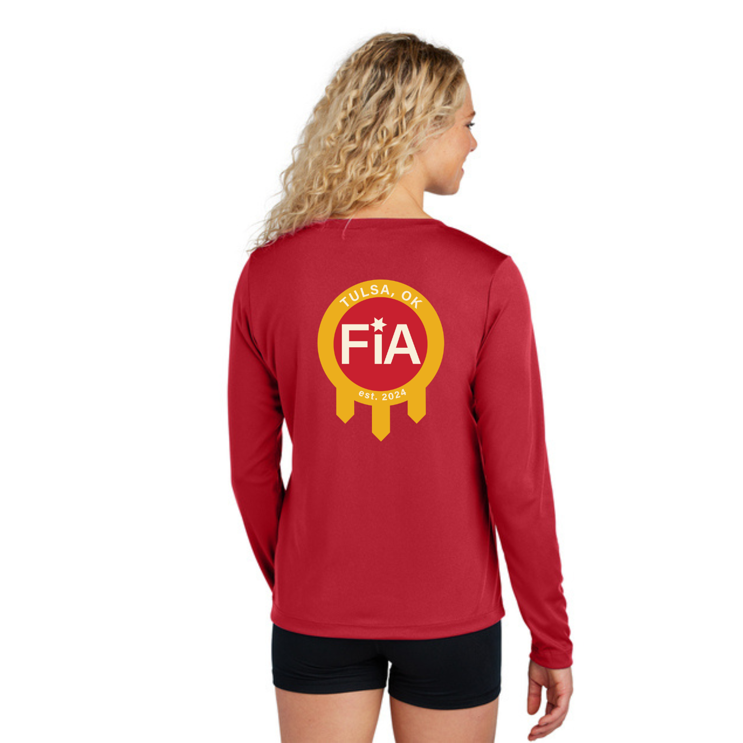 Tulsa, OK - Sport Tek Long Sleeve Performance V-Neck Tee