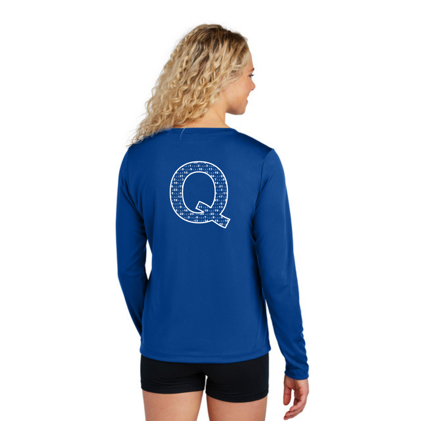 Q Shirt - Sport Tek Long Sleeve V-Neck Tee