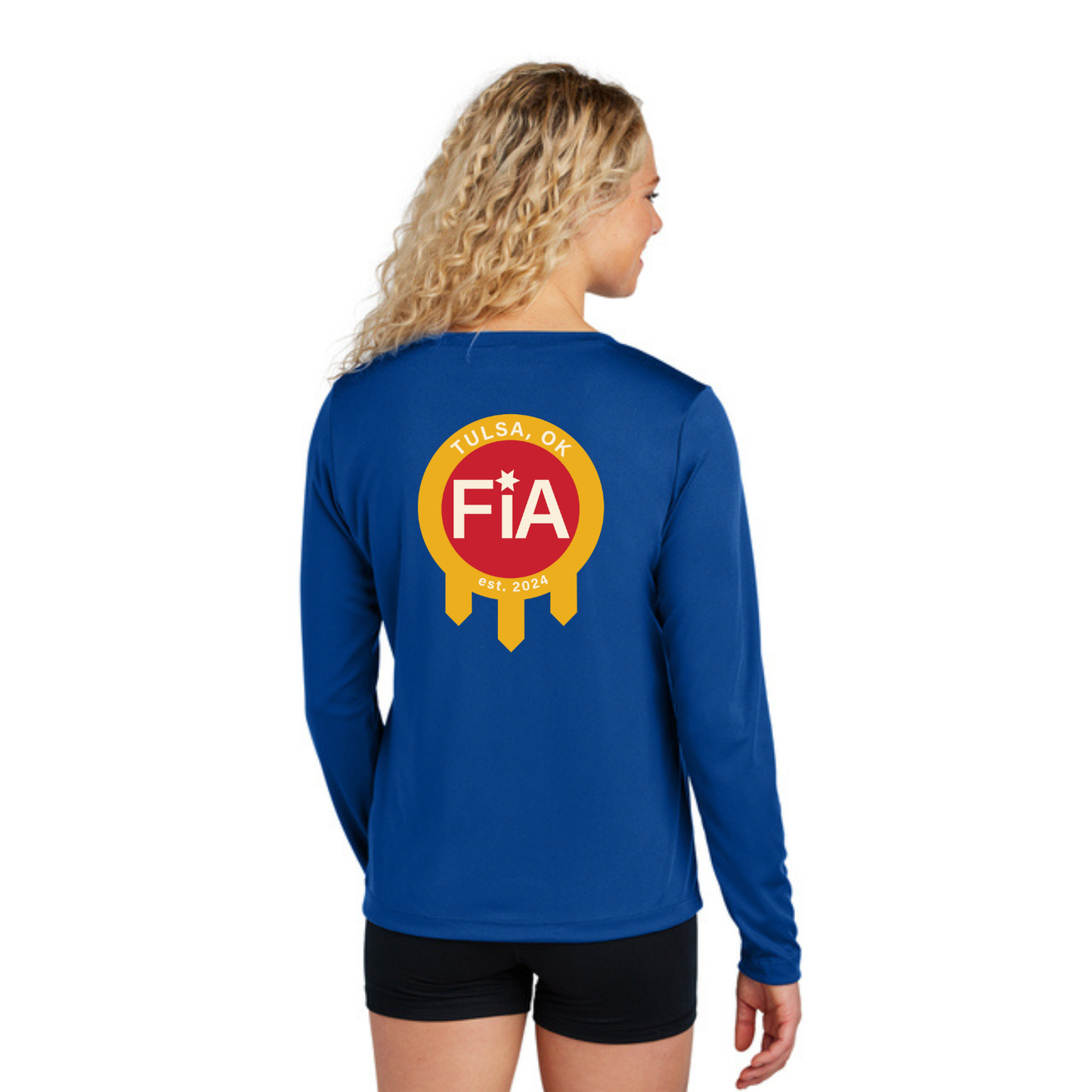 Tulsa, OK - Sport Tek Long Sleeve Performance V-Neck Tee