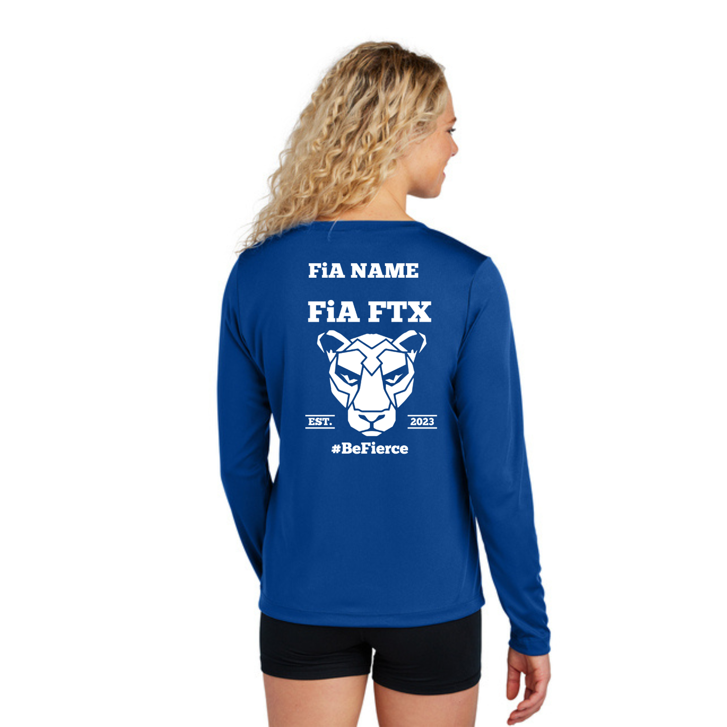 FTX, TX - PERSONALIZED Sport Tek Long Sleeve Performance V-Neck Tee
