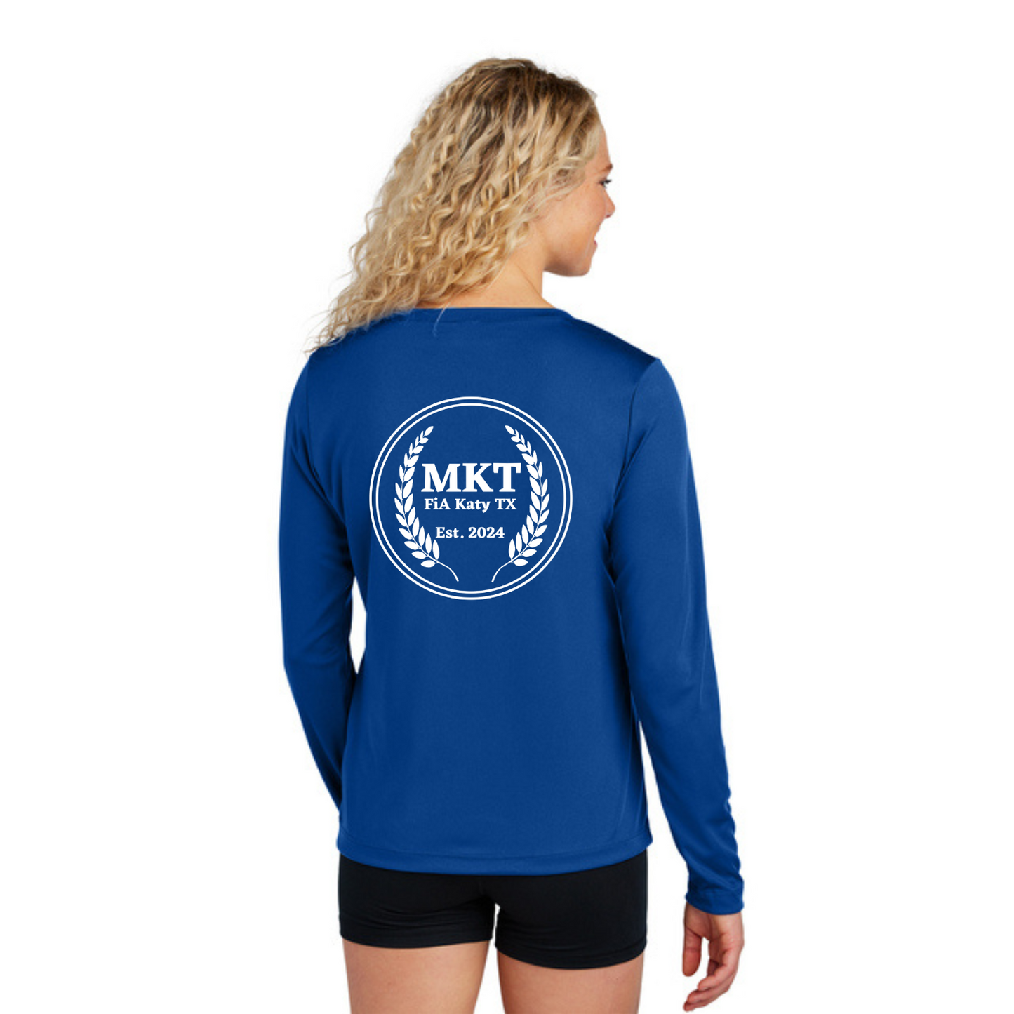 MKT, TX - Sport Tek Long Sleeve Performance V-Neck Tee