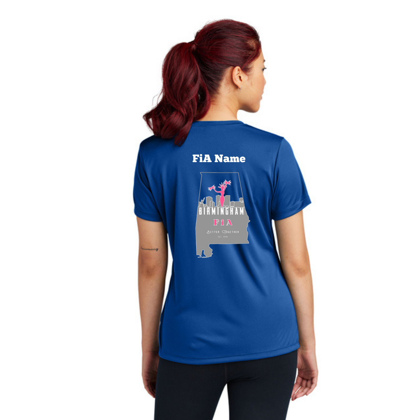 Birmingham, AL - PERSONALIZED Sport Tek V-Neck Short Sleeve Performance Tee