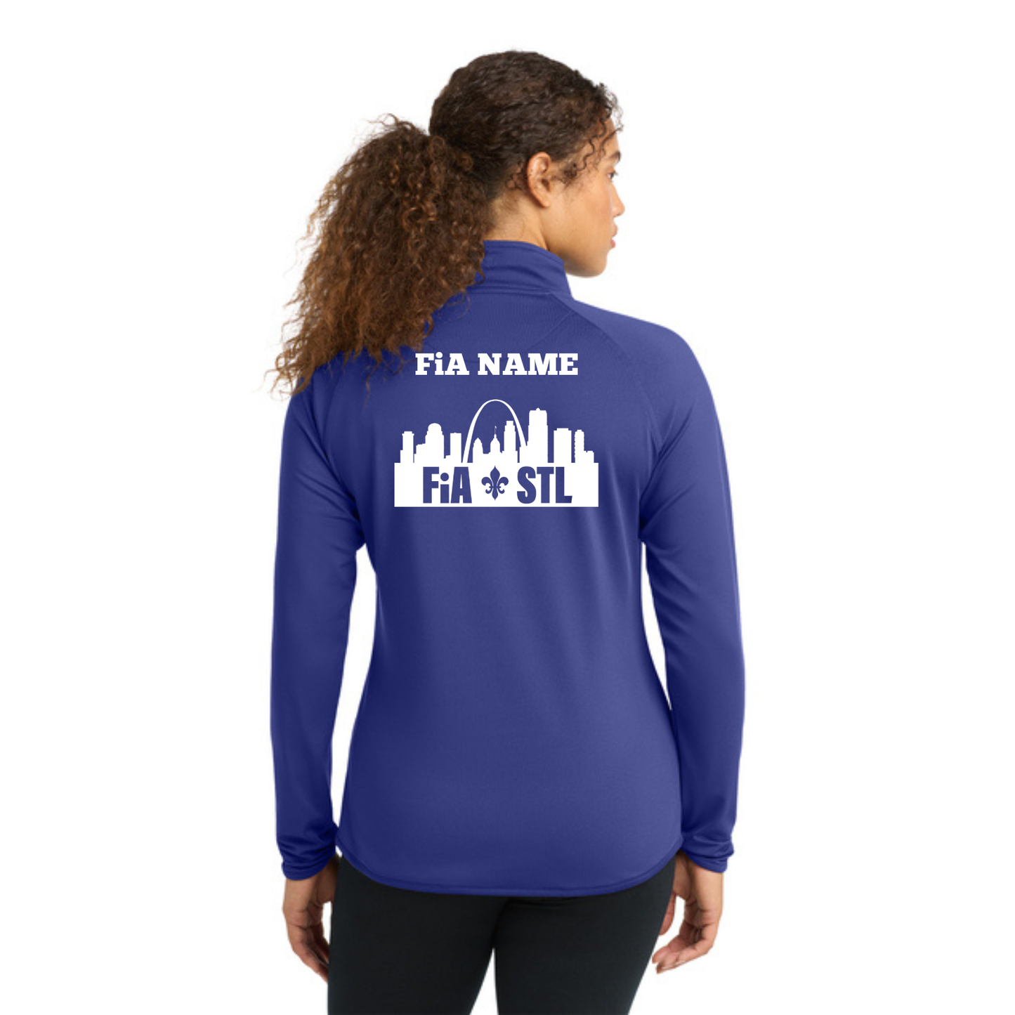 St. Louis, MO - PERSONALIZED Sport Tek Sport-Wick Stretch 1/4-Zip Pullover