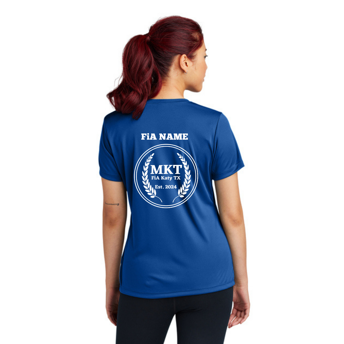 MKT, TX- PERSONALIZED Sport Tek V-Neck Short Sleeve Performance Tee