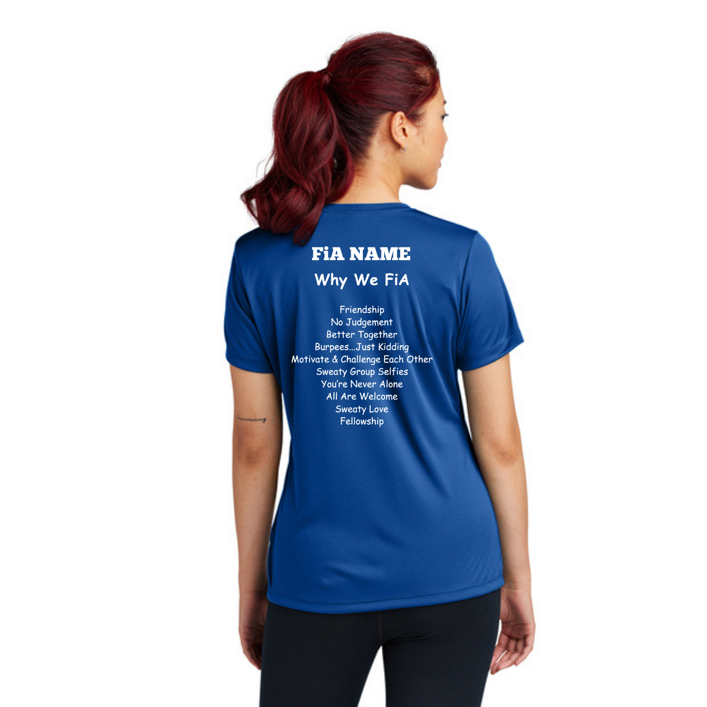 Why we FiA Goose Creek, SC- PERSONALIZED Sport Tek V-Neck Short Sleeve Performance Tee