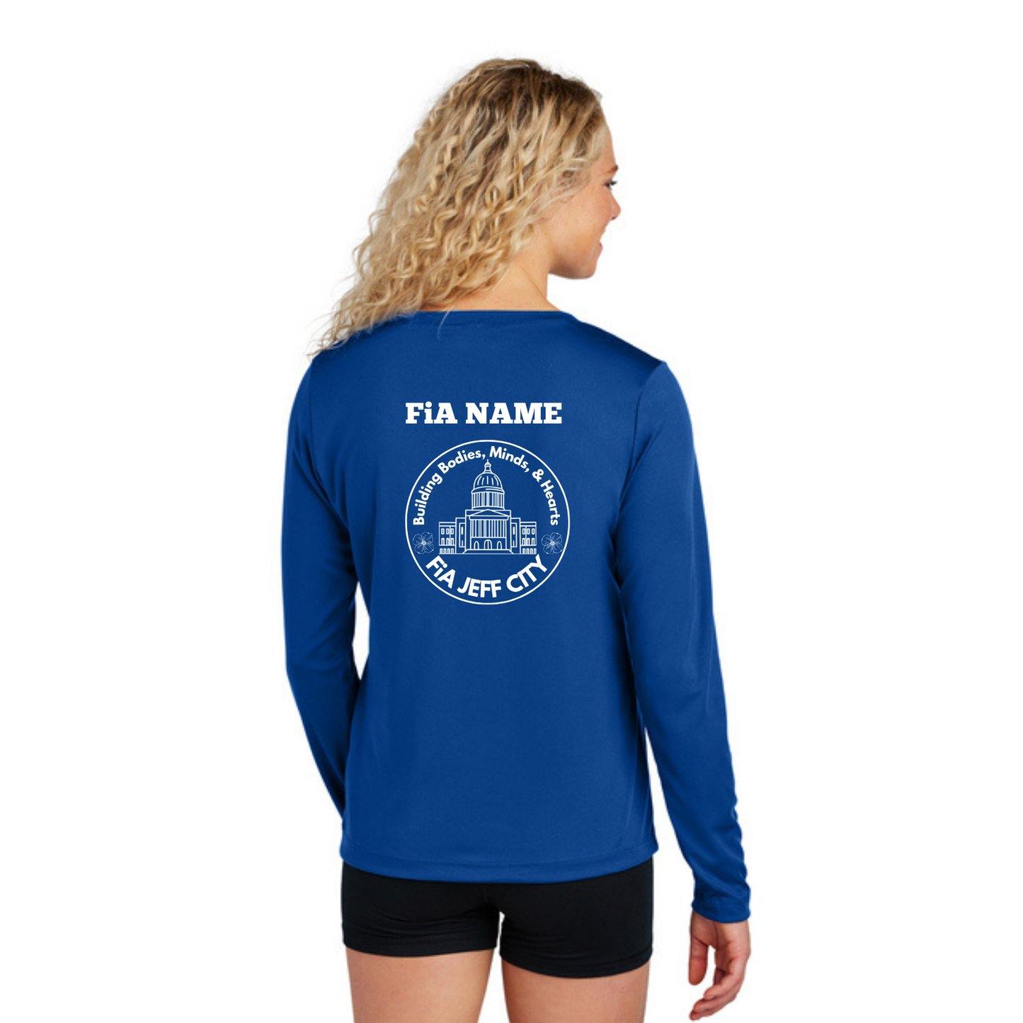 Jeff City - PERSONALIZED Sport Tek Long Sleeve Competitor V-Neck Tee