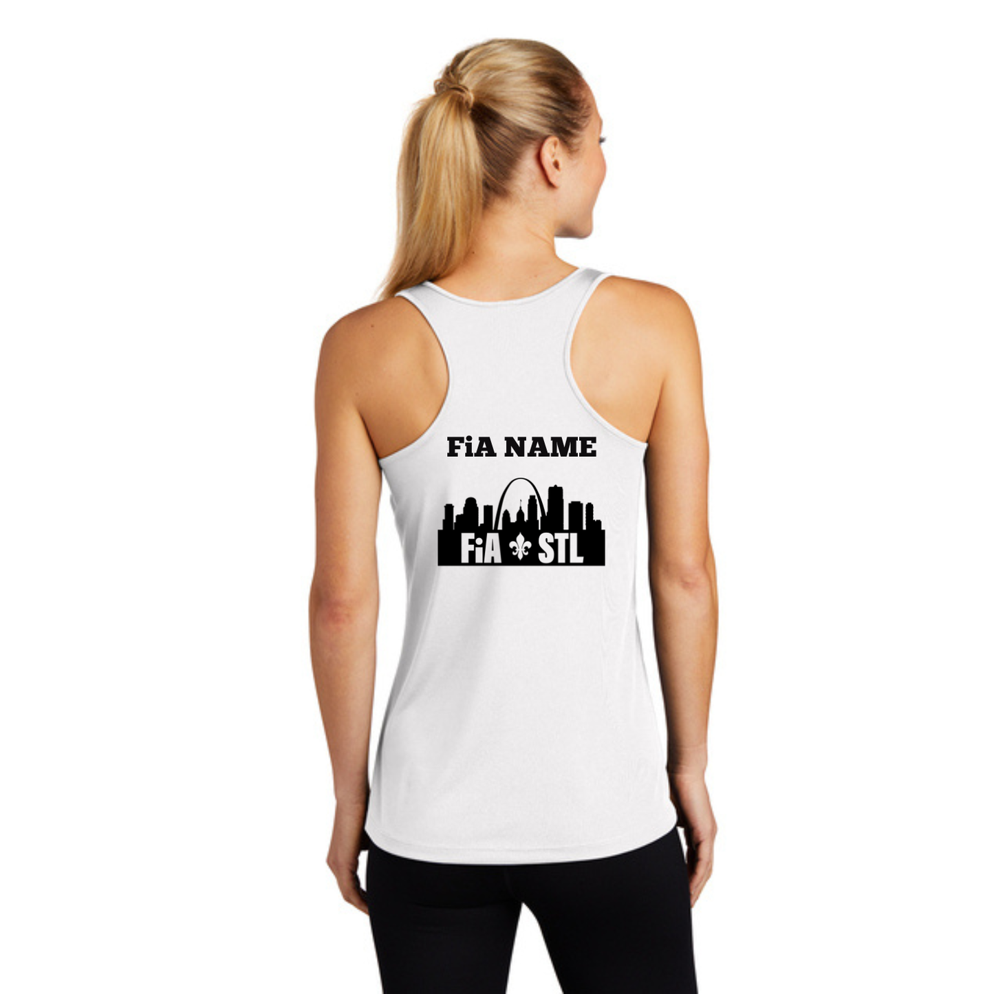 St. Louis, MO - PERSONALIZED Sport Tek Racerback Tank