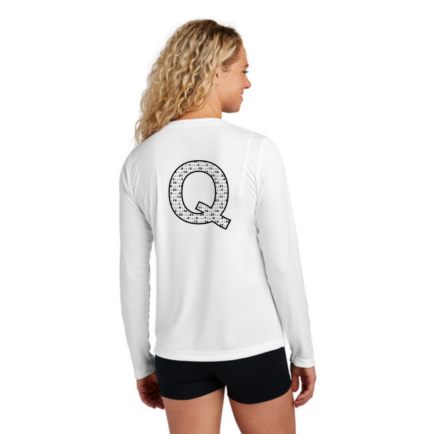 Q Shirt NEON - Sport Tek Long Sleeve Performance V-Neck Tee