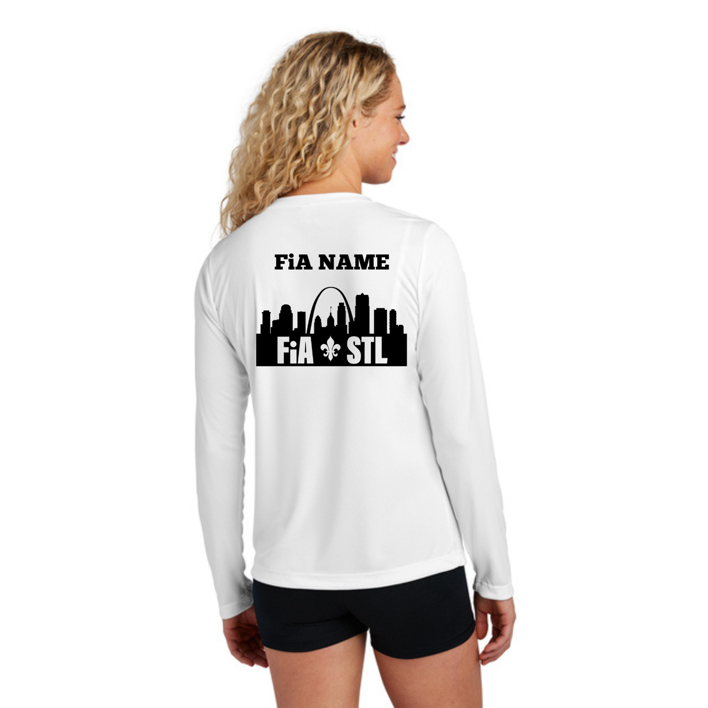 St. Louis, MO - PERSONALIZED Sport Tek Long Sleeve Performance V-Neck Tee