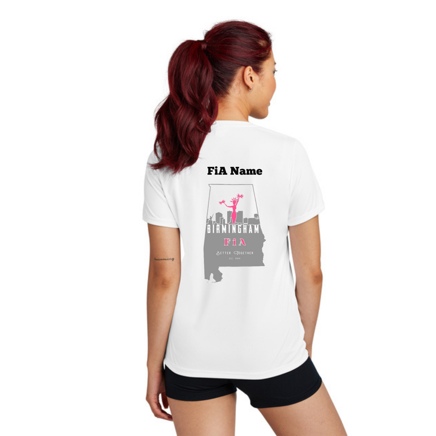 Birmingham, AL - PERSONALIZED NEON Sport Tek Crew Neck Short Sleeve Performance Tee