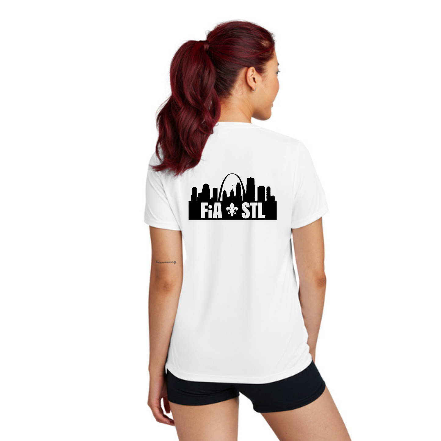St. Louis, MO - NEON Sport Tek Crew Neck Short Sleeve Performance Tee