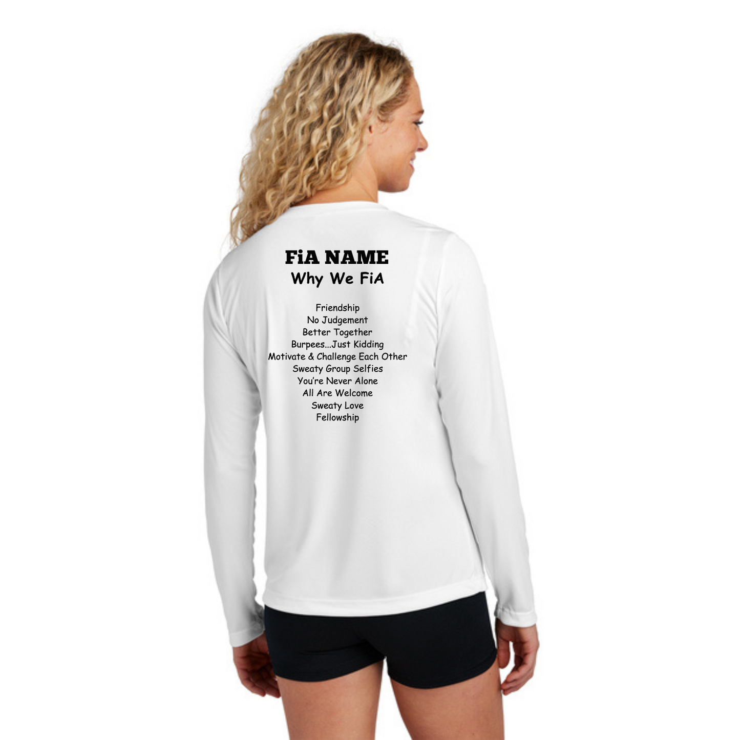 Why we FiA Goose Creek, SC - PERSONALIZED Sport Tek Long Sleeve Performance V-Neck Tee