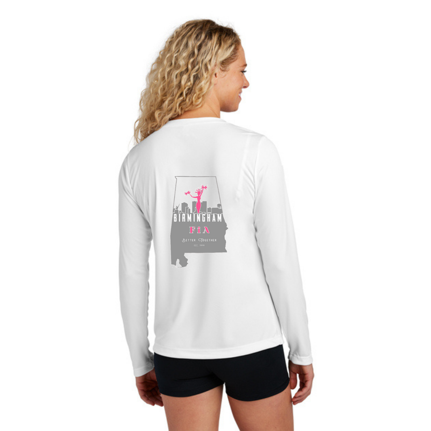 Birmingham, AL - Sport Tek Long Sleeve Performance V-Neck Tee