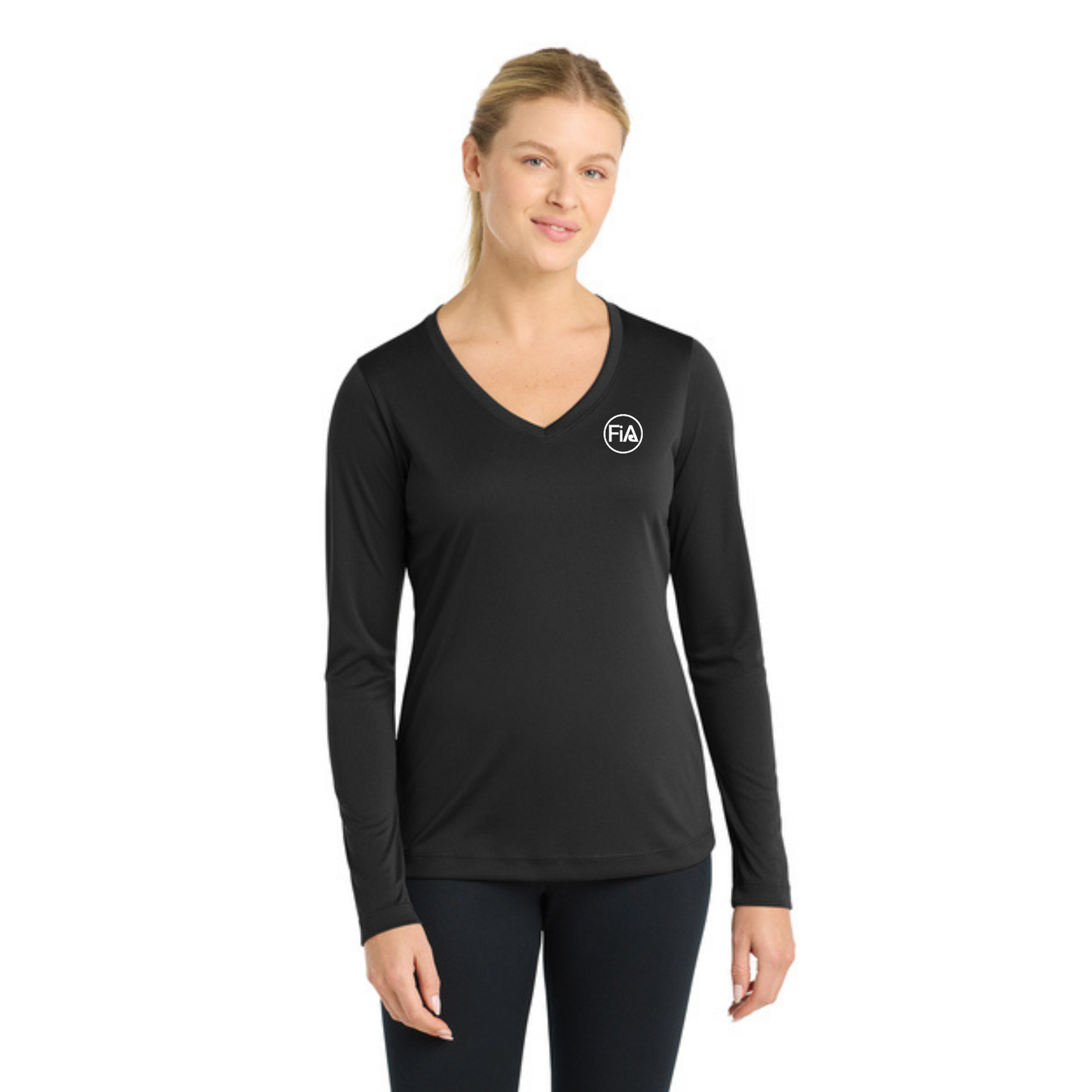 PERSONALIZED Sport Tek Long Sleeve Competitor V-Neck Tee.WEST