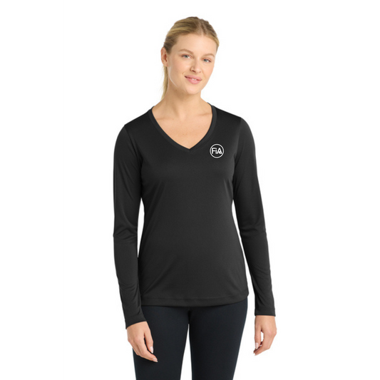 PERSONALIZED Sport Tek Long Sleeve Competitor V-Neck Tee.WEST