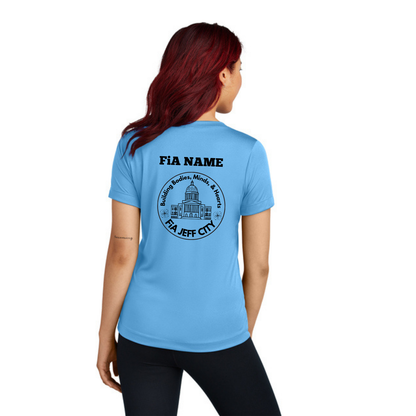 Jeff City - PERSONALIZED Sport Tek V-Neck Short Sleeve Performance Tee