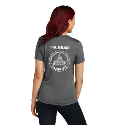 Jeff City - PERSONALIZED Sport Tek V-Neck Short Sleeve Performance Tee