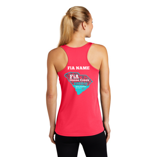 Goose Creek, SC - PERSONALIZED Sport Tek Racerback Tank
