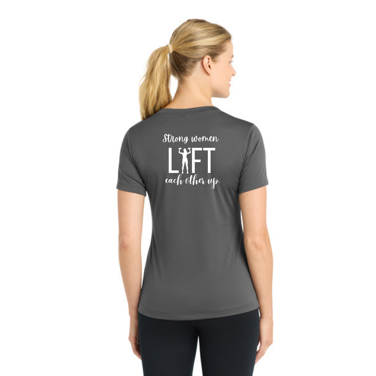 Strong Women - Sport Tek Short Sleeve V-Neck Performance Tee