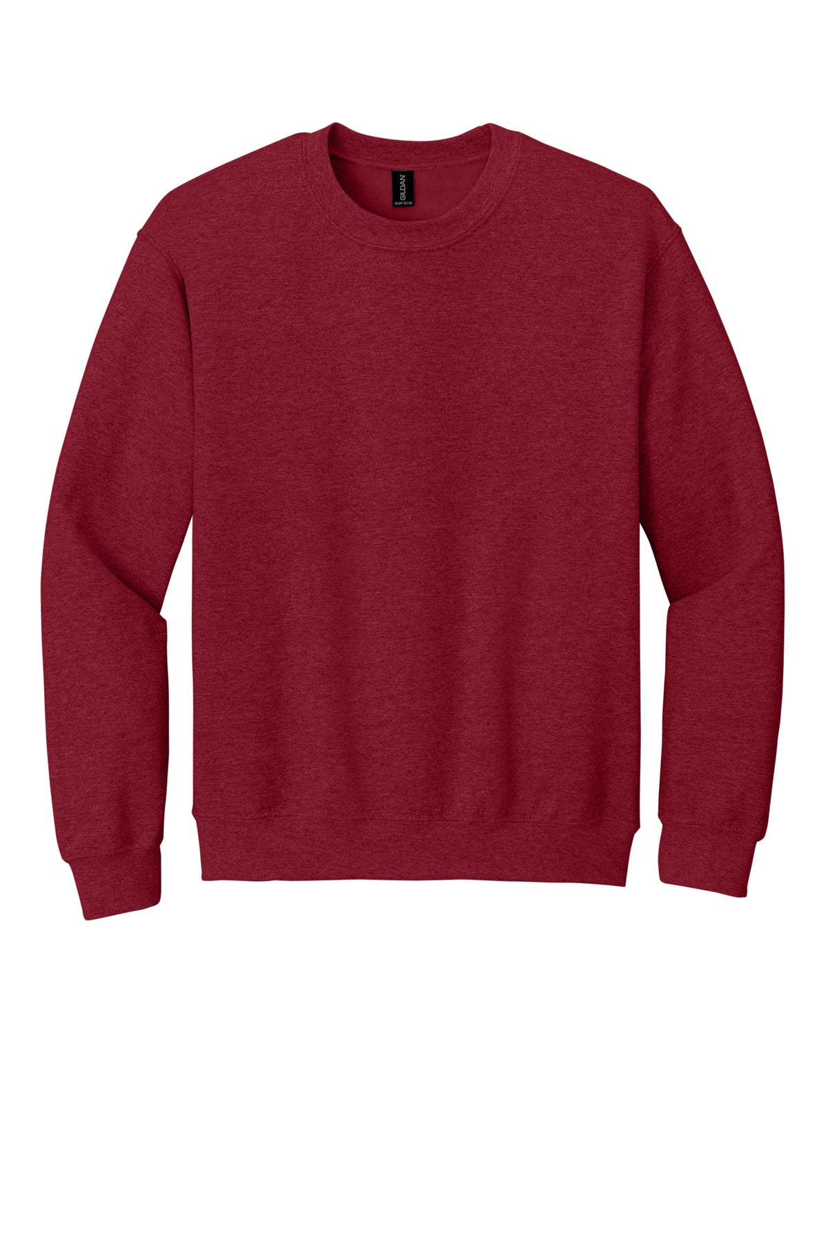 Gildan Heavy Blend Crewneck Sweatshirt in Antique Cherry Red — product-only front view