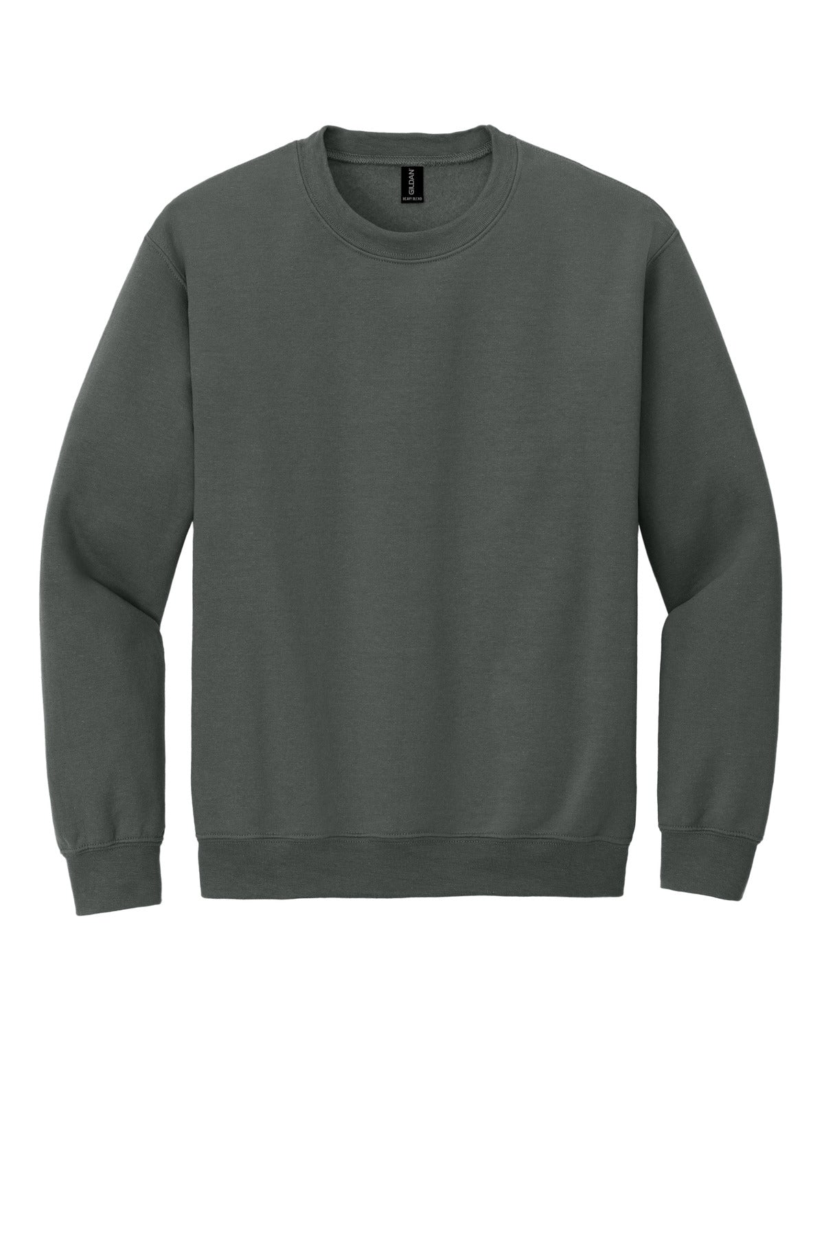 Gildan Heavy Blend Crewneck Sweatshirt in Charcoal — product-only front view
