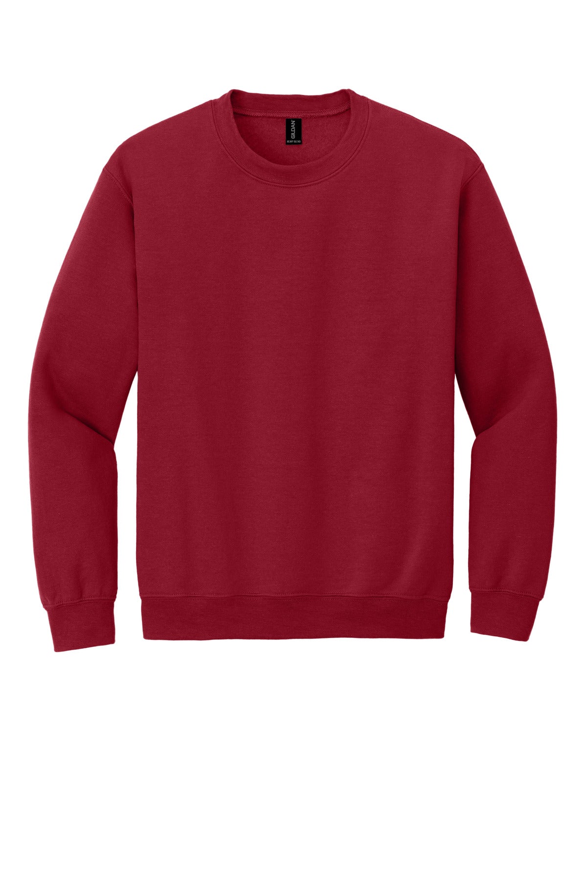 Gildan Heavy Blend Crewneck Sweatshirt in Cherry Red — product-only front view