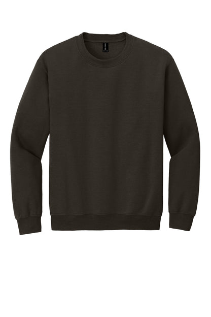 Gildan Heavy Blend Crewneck Sweatshirt in Dark Chocolate — product-only front view