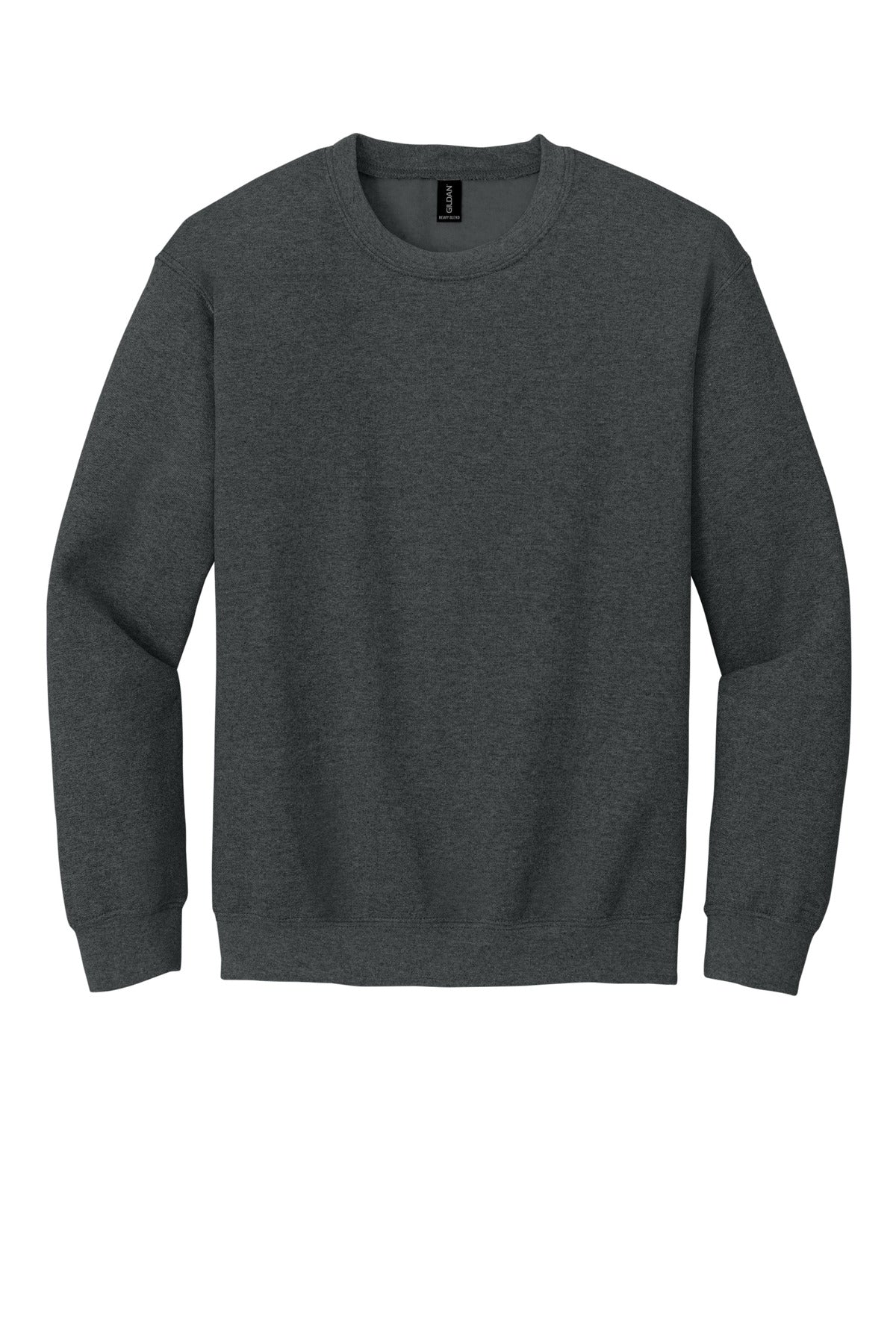 Gildan Heavy Blend Crewneck Sweatshirt in Fan Charcoal Heather — product-only front view