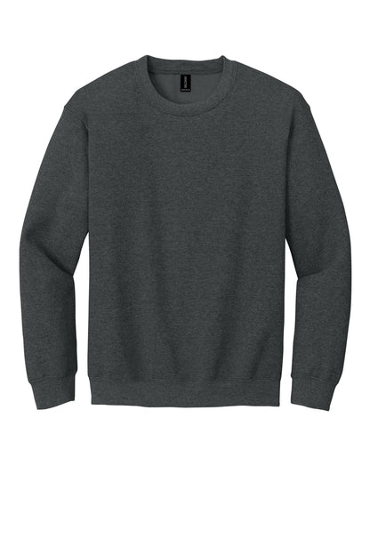 Gildan Heavy Blend Crewneck Sweatshirt in Fan Charcoal Heather — product-only front view
