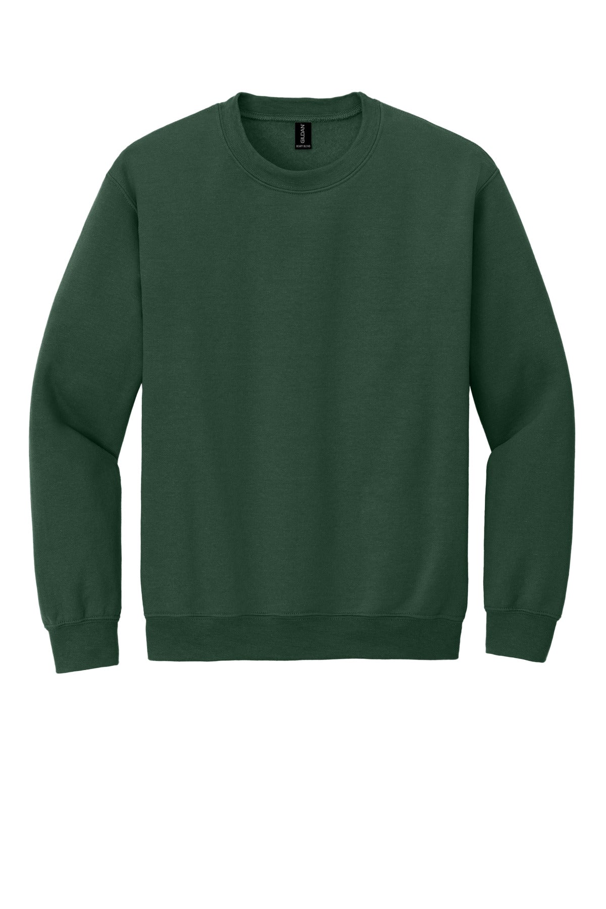 Gildan Heavy Blend Crewneck Sweatshirt in Fan Dark Green — product-only front view