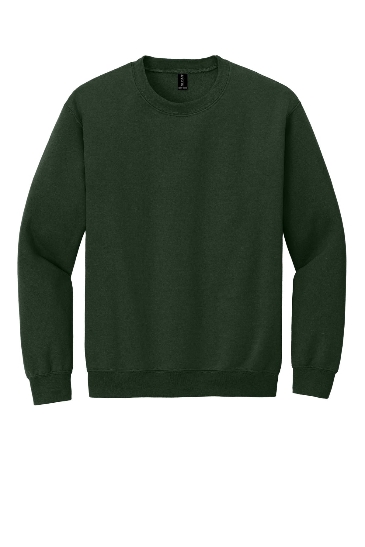 Gildan Heavy Blend Crewneck Sweatshirt in Forest Green — product-only front view