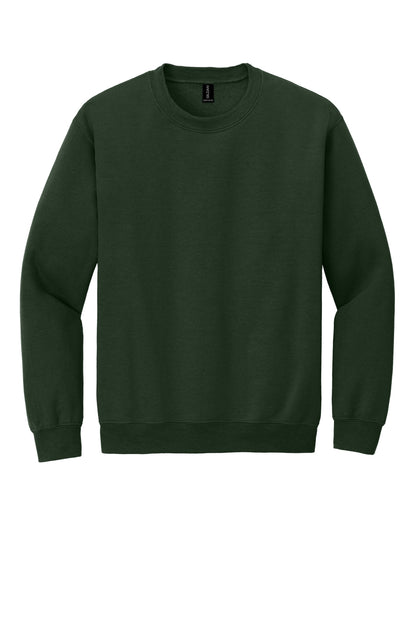 Gildan Heavy Blend Crewneck Sweatshirt in Forest Green — product-only front view