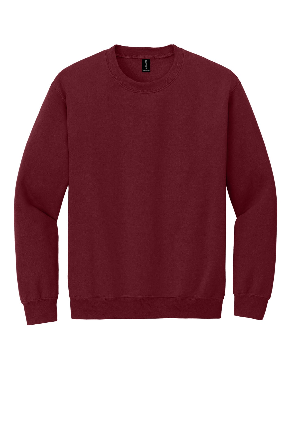 Gildan Heavy Blend Crewneck Sweatshirt in Garnet — product-only front view