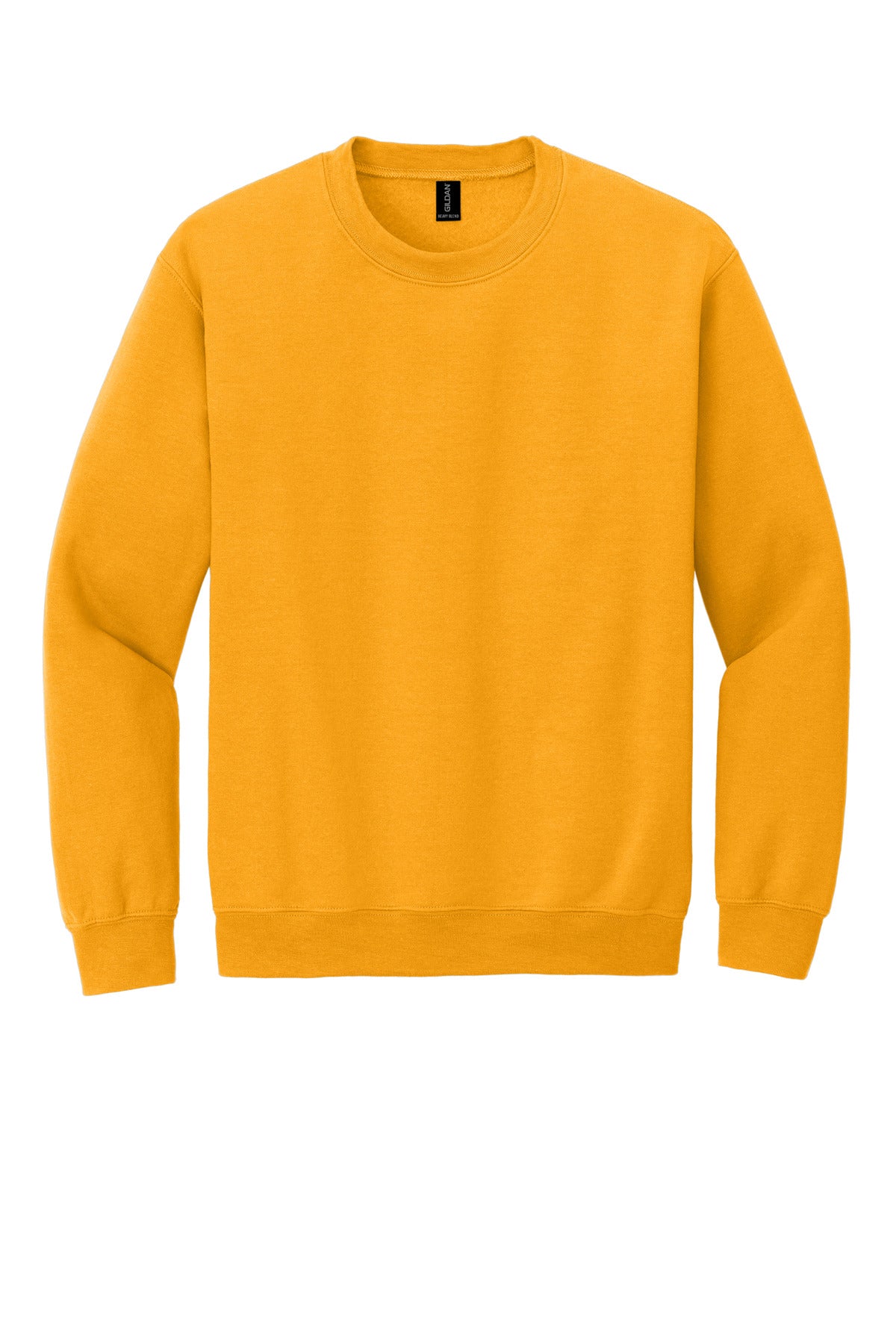 Gildan Heavy Blend Crewneck Sweatshirt in Gold — product-only front view