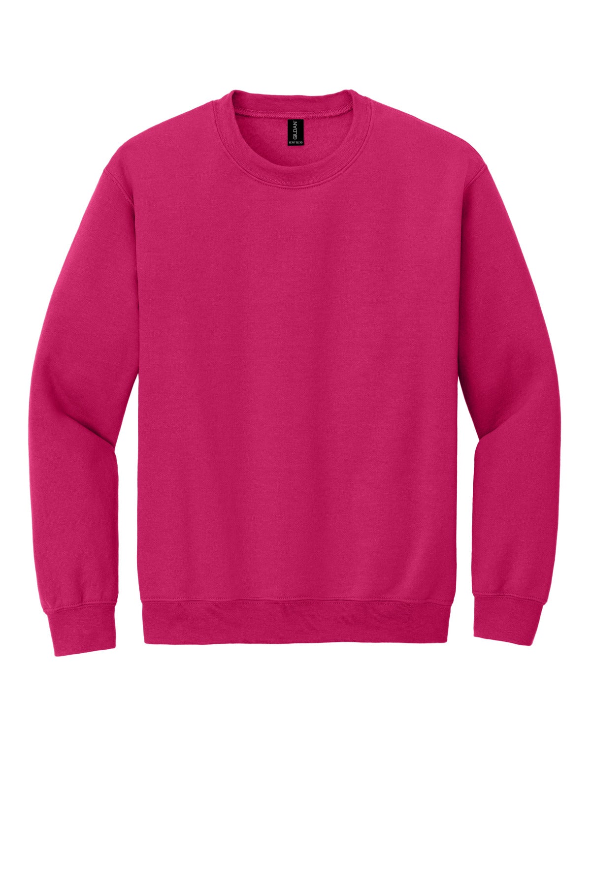 Gildan Heavy Blend Crewneck Sweatshirt in Heliconia — product-only front view