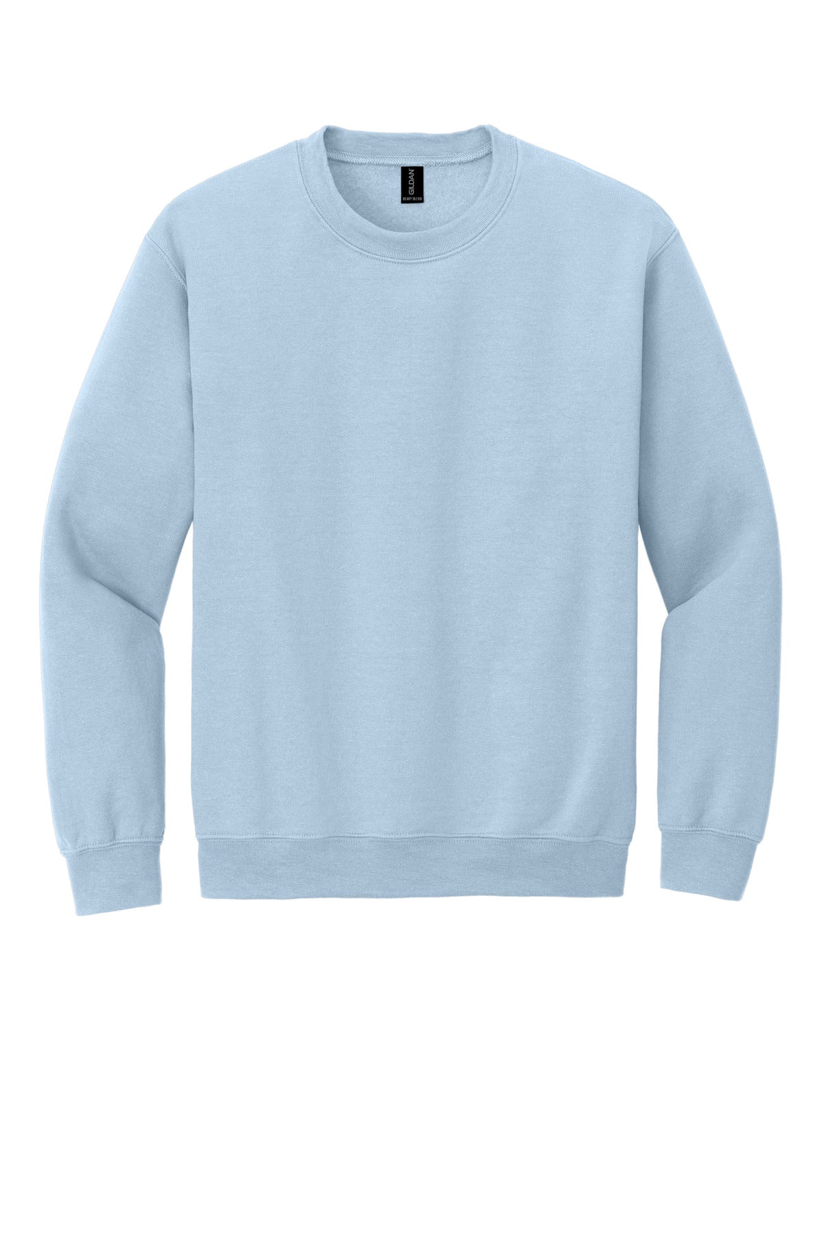 Gildan Heavy Blend Crewneck Sweatshirt in Light Blue — product-only front view