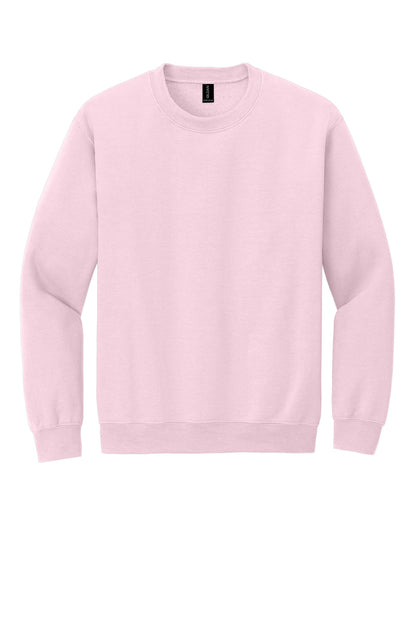 Gildan Heavy Blend Crewneck Sweatshirt in Light Pink — product-only front view