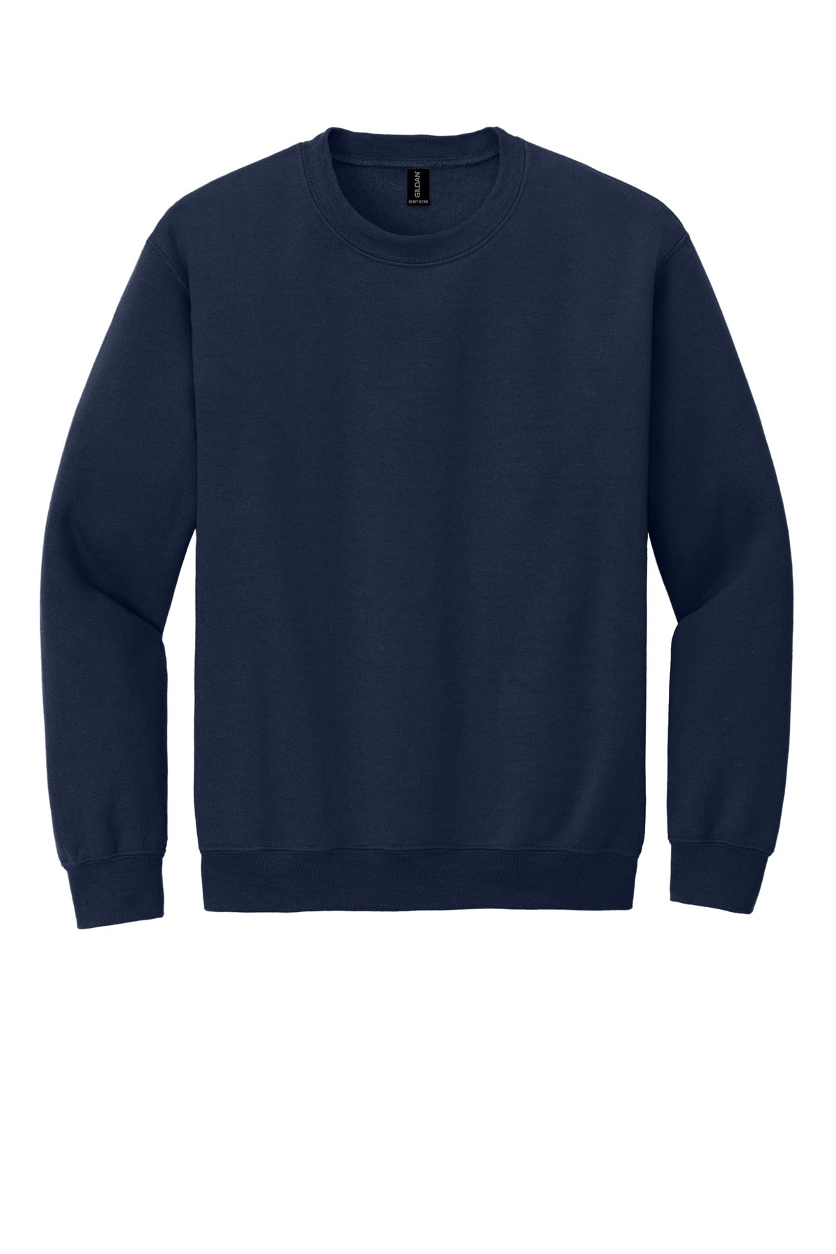 Gildan Heavy Blend Crewneck Sweatshirt in Navy — product-only front view