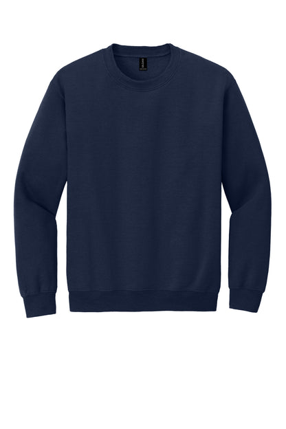Gildan Heavy Blend Crewneck Sweatshirt in Navy — product-only front view