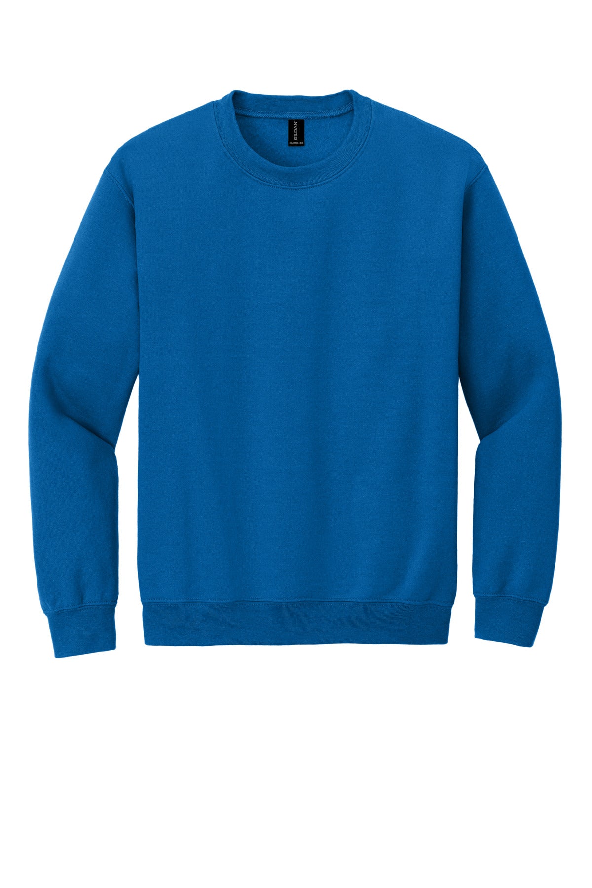 Gildan Heavy Blend Crewneck Sweatshirt in Neon Blue — product-only front view