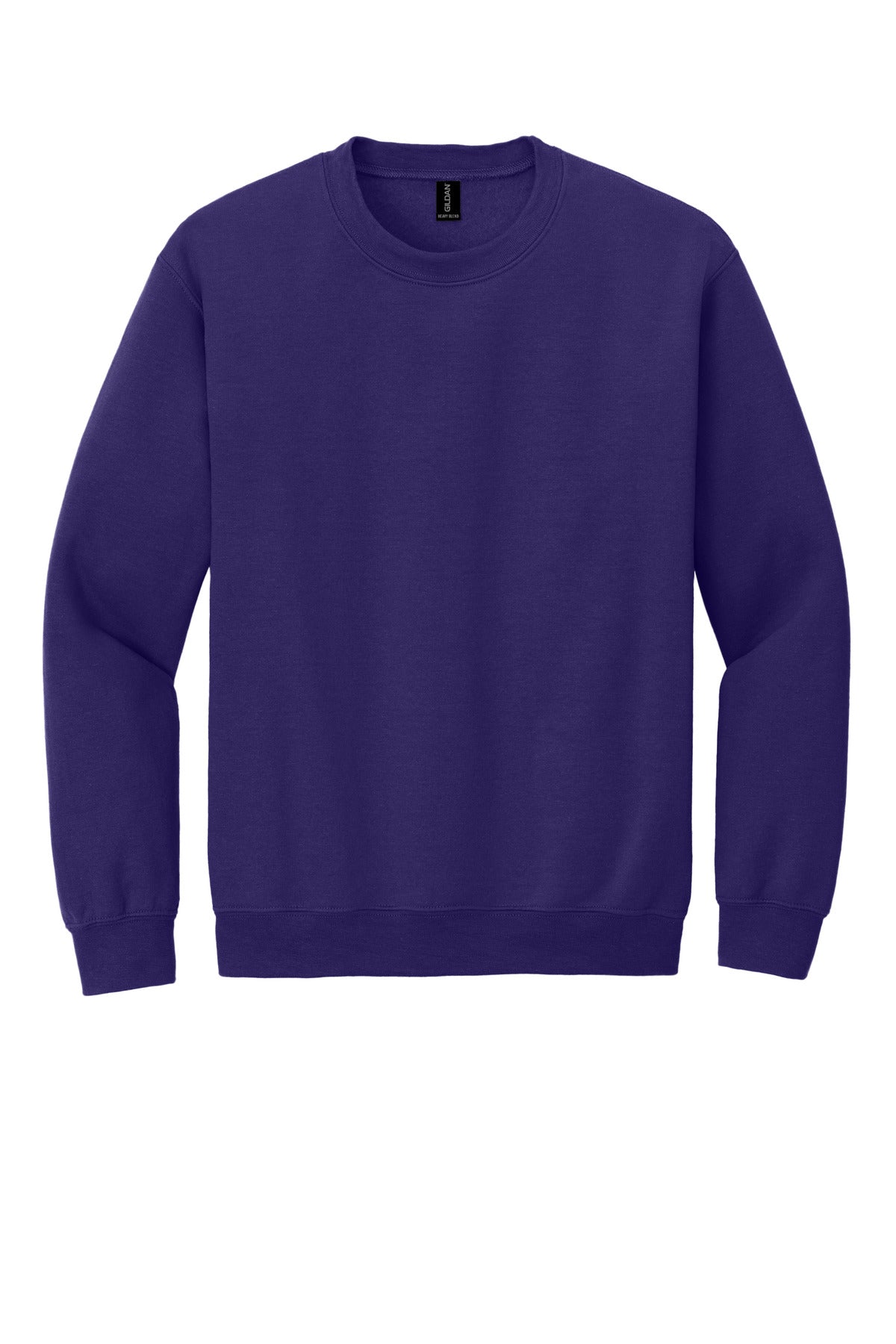 Gildan Heavy Blend Crewneck Sweatshirt in Purple — product-only front view