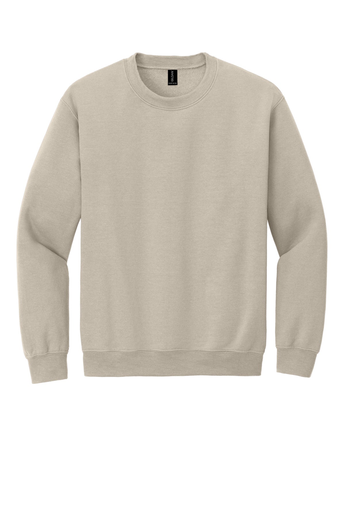 Gildan Heavy Blend Crewneck Sweatshirt in Sand — product-only front view