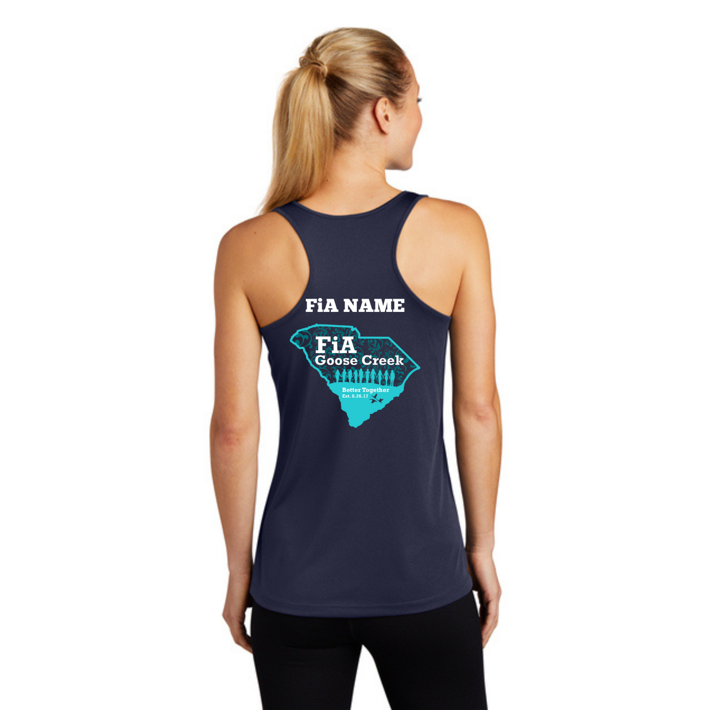 Goose Creek, SC - PERSONALIZED Sport Tek Racerback Tank