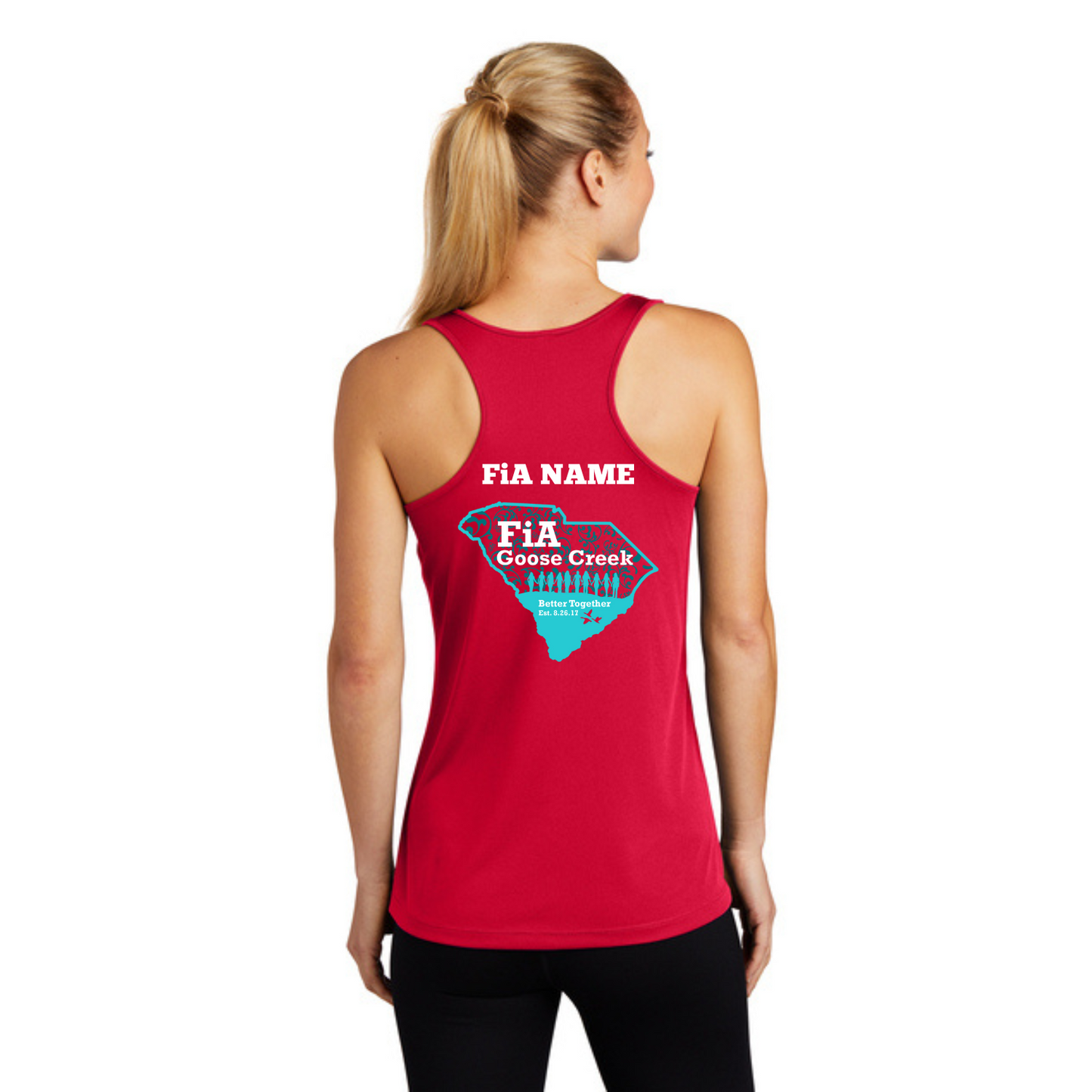 Goose Creek, SC - PERSONALIZED Sport Tek Racerback Tank